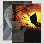 ハロウィンの招待状 招待状 (正面/裏面)