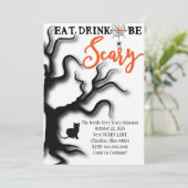 ハロウィンの招待状 食べて、飲んで、怖がって！ 招待状 (スタンド正面)
