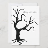 ハロウィンの招待状 食べて、飲んで、怖がって！ 招待状 (裏面)