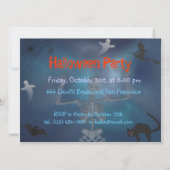 ハロウィンの招待 招待状 (裏面)