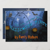 ハロウィンの招待 招待状 (正面/裏面)