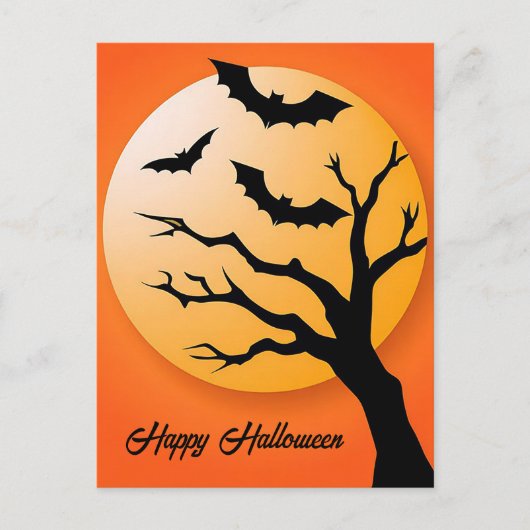 ハロウィンの挨拶ポストカード ポストカード (正面)