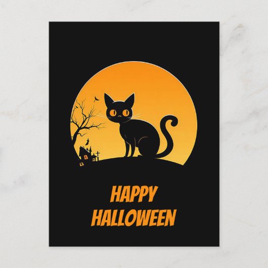 ハロウィンの挨拶ポストカード ポストカード (正面)
