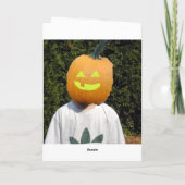 ハロウィンの挨拶状1 カード (裏面)