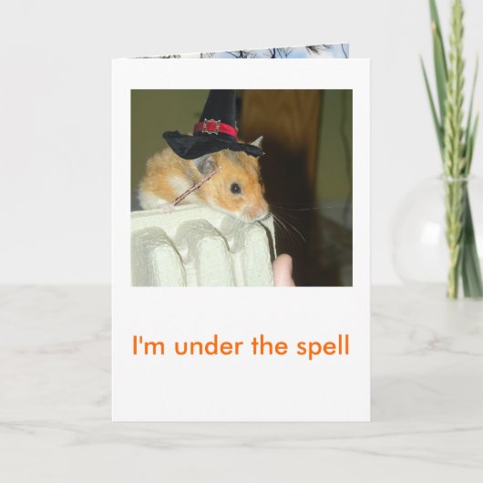 ハロウィンの挨拶状1 カード (正面)