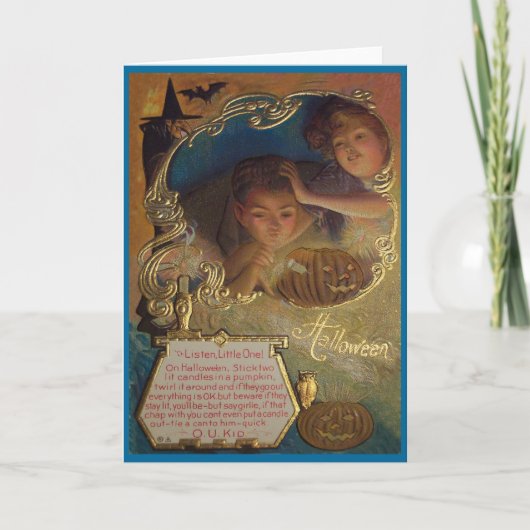 ハロウィンの挨拶状 カード (正面)