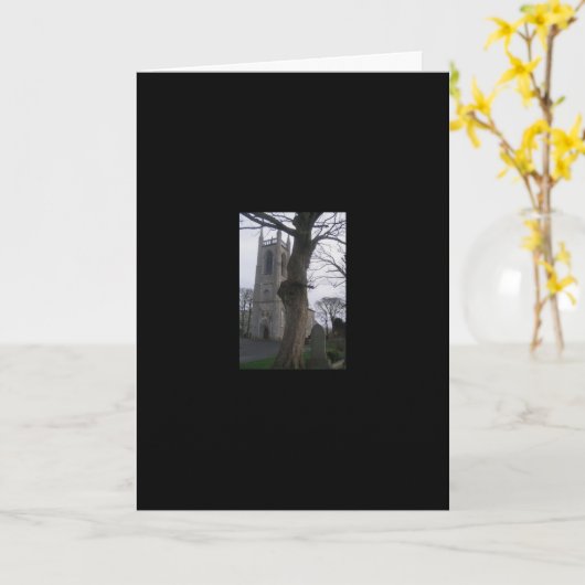 ハロウィンの挨拶状 カード (黄色い花)