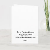 ハロウィンの挨拶状、魔法使いの星座 カード (裏面)