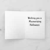 ハロウィンの挨拶状、魔法使いの星座 カード (内部)