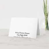 ハロウィンの挨拶状、魔法使い、黒、猫、スカル カード (裏面)