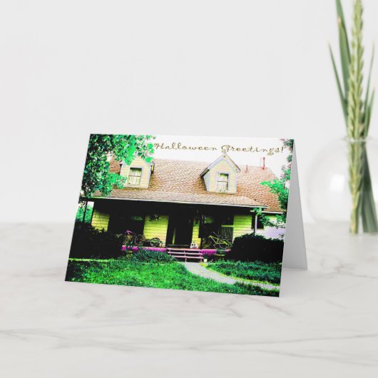 ハロウィンの挨拶 カード (正面)