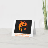 ハロウィンの挨拶/ノート1 カード (裏面)