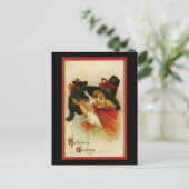 ハロウィンの挨拶 ポストカード (スタンド正面)