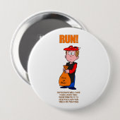 ハロウィンの政治トリック・オア・トリート 缶バッジ (正面&裏面)