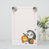 ハロウィンの文房具ペーパー 便箋 (スタンド正面)