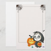 ハロウィンの文房具ペーパー 便箋 (正面/裏面)