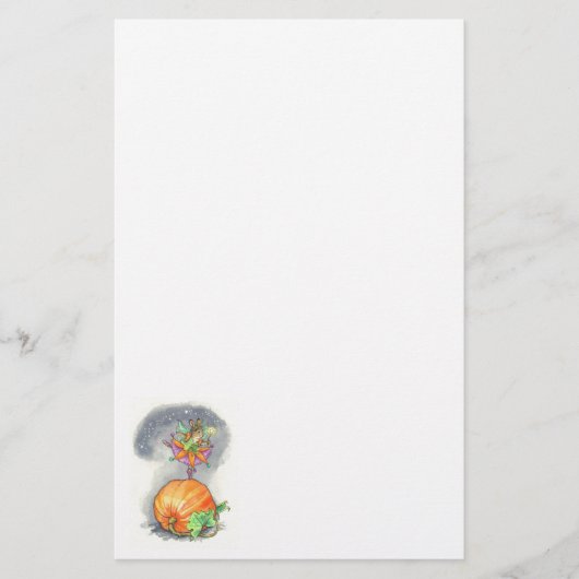 ハロウィンの文房具 便箋 (正面)