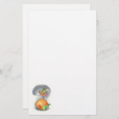 ハロウィンの文房具 便箋 (正面/裏面)