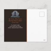 ハロウィンの新住所お知らせカード - ユニークなデザイン シーズンポストカード (裏面)