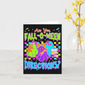 ハロウィンの方向性は？ カード (黄色い花)