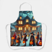 ハロウィンの日のための面白いエプロン エプロン (正面)