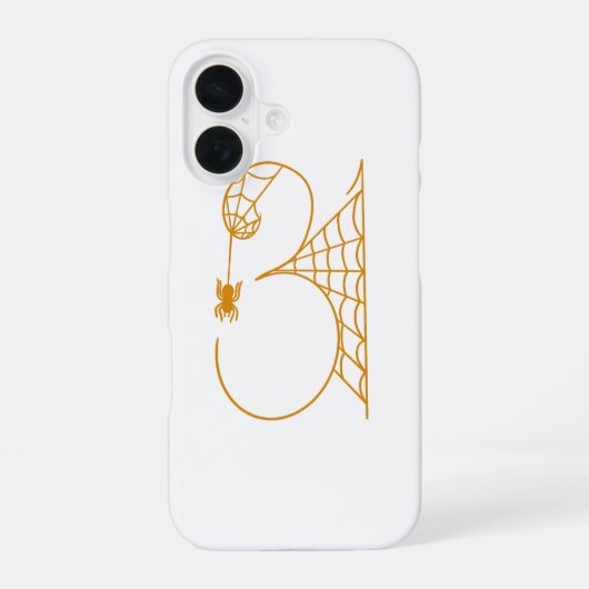 ハロウィンの日 31 クモの巣 iPhone 16ケース (裏面)