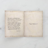 ハロウィンの旧式な   ~エドガー・アラン・ポー カード (内部)