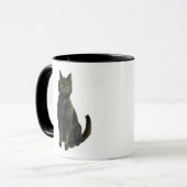 ハロウィンの旧式の黒猫 マグカップ (正面左)