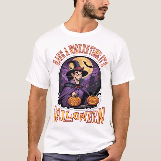 ハロウィンの時を過ごす Tシャツ (正面)