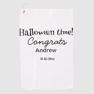 ハロウィンの時期おめでとう 名前 日付 年度 卒業 ゴルフタオル