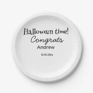 ハロウィンの時期おめでとう 名前 日付 年度 卒業 ペーパープレート