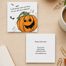 ハロウィンの時期にあなたのクライアントへの感謝を印象に残す ノートカード