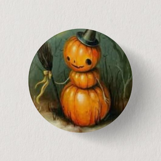 ハロウィンの時期 缶バッジ (正面)