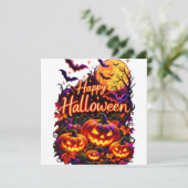 ハロウィンの暗いデザイン 招待状 (スタンド正面)