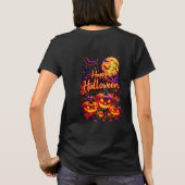 ハロウィンの暗いデザイン Tシャツ (裏面)