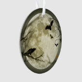 ハロウィンの月によるこうもり オーナメント (正面)