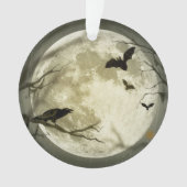 ハロウィンの月によるこうもり オーナメント (正面)