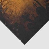 ハロウィンの月の幽霊のよく出るな墓地のティッシュペーパー 薄葉紙 (詳細)