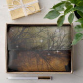 ハロウィンの月の幽霊のよく出るな墓地のティッシュペーパー 薄葉紙 (ギフト)