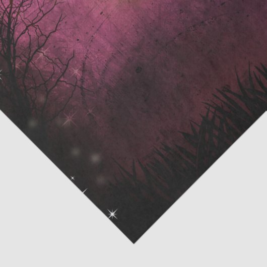 ハロウィンの月の幽霊のよく出るな森林ティッシュペーパー 薄葉紙 (詳細)