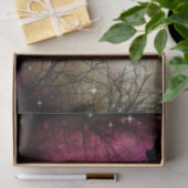 ハロウィンの月の幽霊のよく出るな森林ティッシュペーパー 薄葉紙 (ギフト)