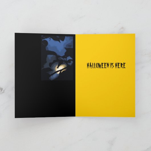 ハロウィンの月 カード (内部)