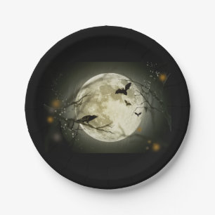ハロウィンの月 ペーパープレート