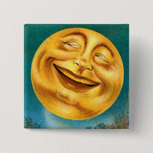 ハロウィンの月 缶バッジ (正面)