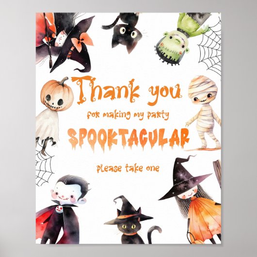 ハロウィンの来衣装パーティーありがとう ポスター (正面)
