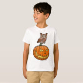 ハロウィンの東のアメリカオオコノハズク Tシャツ (正面フル)