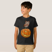 ハロウィンの東のアメリカオオコノハズク Tシャツ (正面フル)