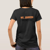 ハロウィンの校長先生 スプーキーな校長先生のカスタムデザイン Tシャツ (裏面)