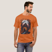 ハロウィンの森のハロウィン メンズTシャツ Tシャツ (正面フル)