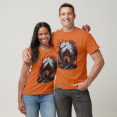 ハロウィンの森のハロウィン メンズTシャツ Tシャツ (ユニセックス)